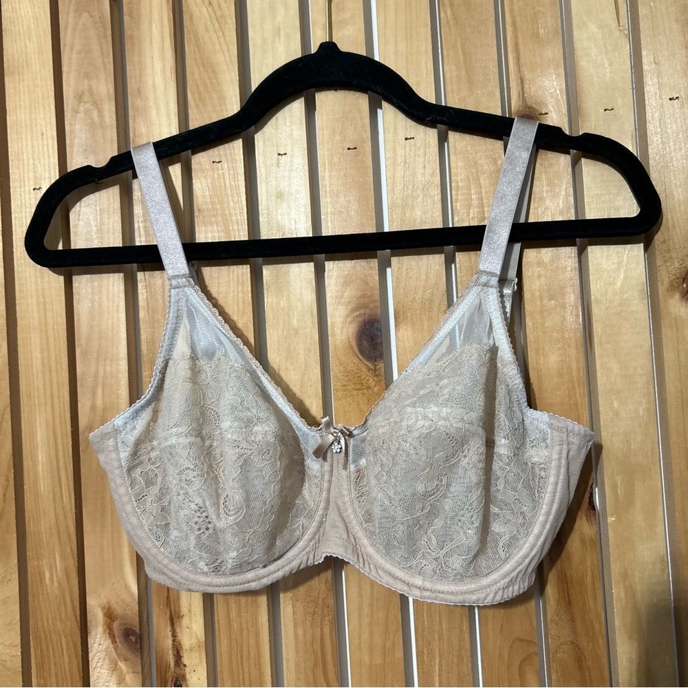 Wacoal Retro Chic Full Figure Underwire Bra Nude Size 34D
